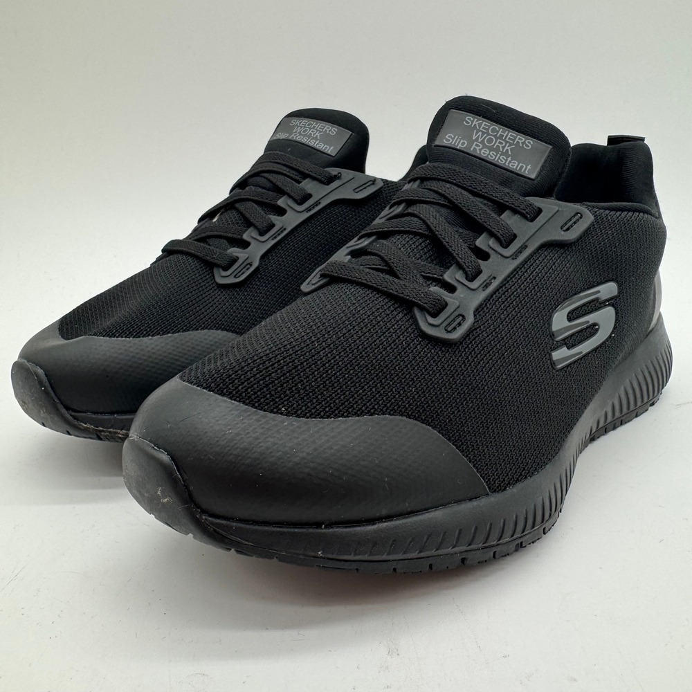 Skechers Work Squad Women's Size 6.5 Wide Black Slip Resistant Work Shoes
